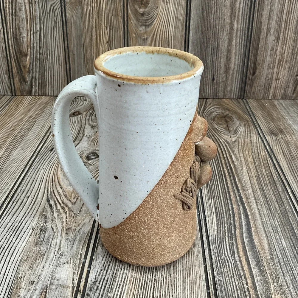 Stoneware Face Mug Vintage 3-D Golden Age Mustache Old Men 7
